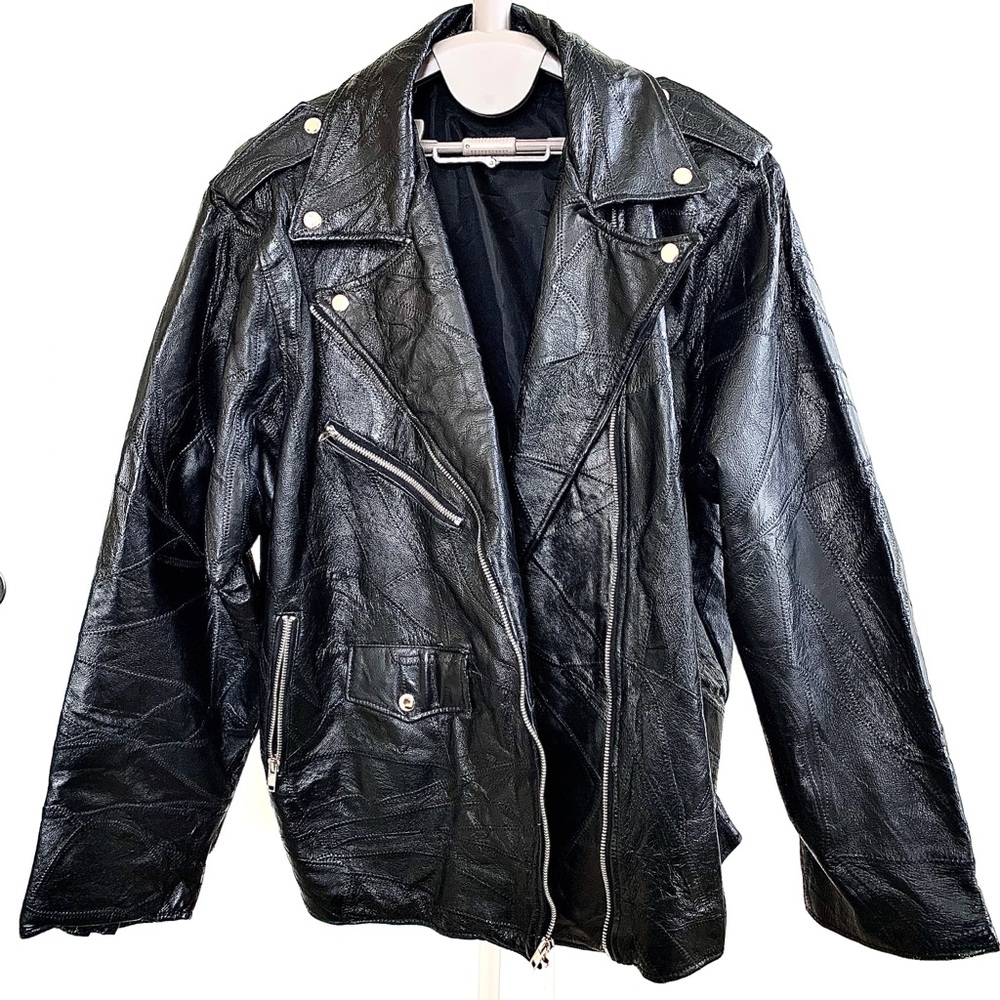 (Price Reduced) Vintage Black Biker Jacket